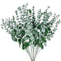 24 Pieces Artificial Eucalyptus Stem Faux Eucalyptus Decor Artificial Green Branches Leaves - for Wedding Floral Arrangements Home Decor