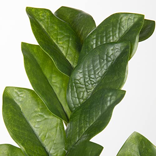 Briful Faux Plants Indoor 17" Artificial ZZ Plants in Ceramic Pot Fake Potted Zamioculcas Silk Plants for Home Table Decor Bedroom Aesthetic (1Pack) - color: Faux Plants With Ceramic Pot