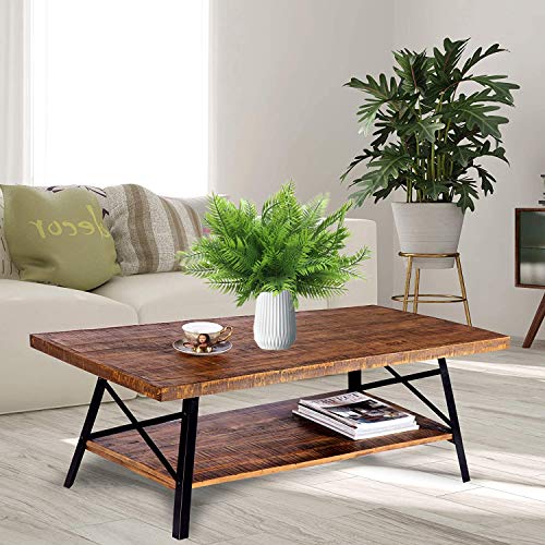 Artificial Ferns Plants, Fake Plastic Fern Leaves Shrubs Faux Plant Bushes for Outdoor Indoor Greenery Grass Home Garden Decor UV Resistant Table Arrangements DIY Decoration Planting Filler - 4 Pack - color: Persian Leaves / 4 Pack