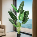 5ft Artificial Tree Bird of Paradise Palm Tree Artificial Plant for Home Decor Indoor Outdoor Office - Effortless Assembly,Perfect Housewarming Gift