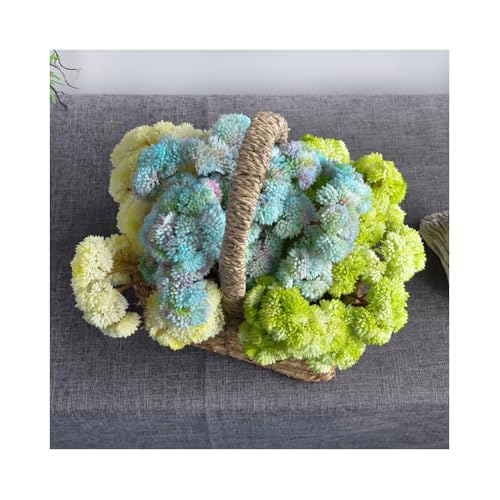 4PCS Artificial Succulent Flower, Plastic Plants Green Artificial Plants for Home Garden Decorations, Party Decorations, Bedroom Office Decorations, Wedding Decorations(White) - color: White, size: 4PCS