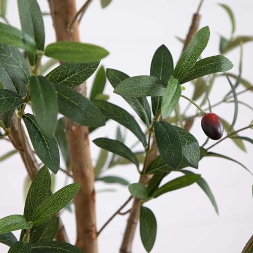 Potted Olive Artificial Tree - 8' - Green - size: 8ft