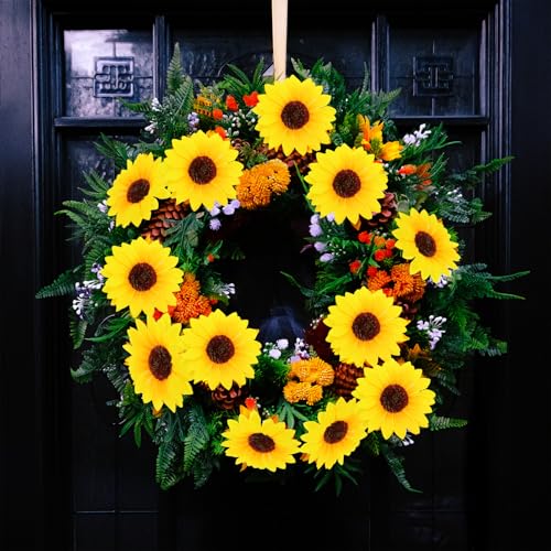 60 Pcs Artificial Sunflowers with Stems - 4 Inches Realistic Silk Fabric Flowers for Home Decor, Wedding, Centerpieces & Crafts Thanksgiving Decorations – Bright Yellow Fake Flowers