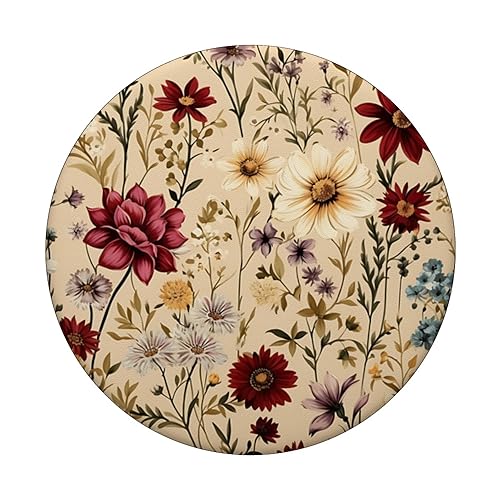 Mixed Flower Bouquet Floral Pattern Wildflowers PopSockets Adhesive PopGrip - style: Adhesive PopGrip
