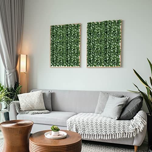 Artificial Ivy Privacy Fence Screen 99x59.5in Faux Greenery Privacy Fence Backdrop Ivy Vine Leaf Hedges Fence with Bag for Indoor Outdoor Garden