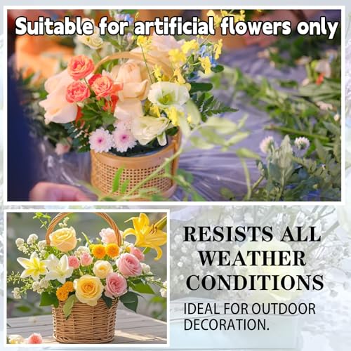 8 Piece Reusable Floral Foam Blocks, 3.15 x 1.5 Inch, Water Resistant, for Artificial Flower Arrangements, Outdoor Planters, Wedding Decor (8, 3.15 x 1.5) - size: 3.15 x 1.5