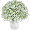 150 Pcs Baby Breath Artificial Flowers Fake White Baby Breath Flower Artificial Bulk Real Touch Faux Gypsophila Bouquet for Wedding Floral Arrangement Centerpieces Table Decoration (White, 150 PCS) - size: 150 PCS