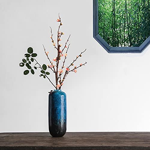 SNAIL GARDEN Artificial Plum Blossom Branches, 2 Sizes - 33.5 & 21.2" Faux Silk Flower Bouquet with Blooming Flowers & Buds for Home Table Decor, Vase Fillers Centerpiece