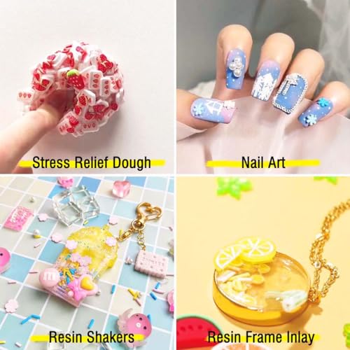Polymer Clay Seashell Snowflake Sprinkles for Fake Dessert Cake Decor, Decoden Phone Case, Slime Projects DIY, Scrapbooking, Resin Jewelry Making Pack of 50g - color: Seashell & Snowflakes 50g