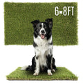 1.38" Artificial Grass Turf 6 x 8 FT, Indoor Outdoor Garden Lawn Landscape Patio Turf Grass Rug, Dog Grass Turf Pads Mat, Thick Fake Faux Turf, Dog Pets Grass Mats for Puppy Training - size: 6x8FT