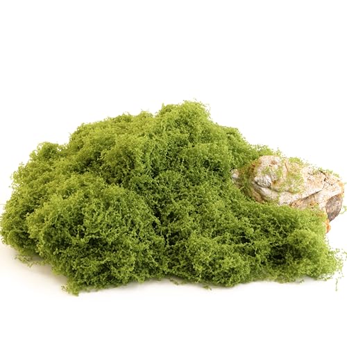 Caiyjhao Artificial Green Moss is Used for Potted Plants, and Moss Crafts are Used for Fairy Tale Garden Houses, Garlands, Glass Container Fillers and Wedding Wall Decoration (7.05 Ounces) - color: green, size: 200g
