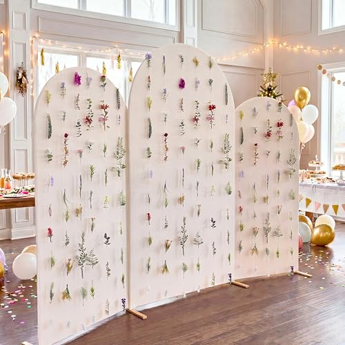 XunYee 6 Pcs 35.4 ft Flower Garlands Artificial Wildflower Vines Floral Hanging Backdrop Fake Flower Garlands Faux Silk Wildflower Vine for Wedding Bridal Shower Home Garden Wall Arch Decor(Spring) - style: Wildflower