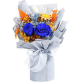 lovenfold Flowers for Delivery Prime,Preserved Flowers Bouquets,Blue Rose Bouquets That Last 1-3 Years,Birthday Flowers Gifts for Women Mom Grandma Wife Friends - color: BLUE