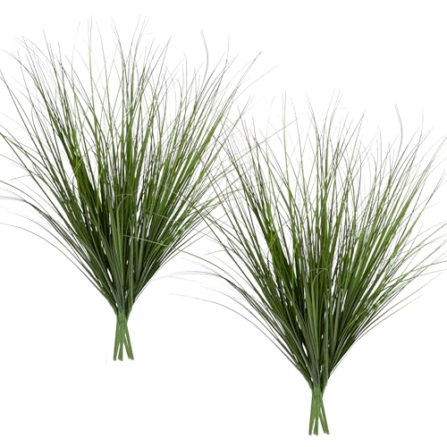 12PCS Fake Plants Artificial Wheat Grass Greenery Plastic Plants Fake Grass Artificial Plants for Outdoor Decor Artificial Grass Plant with Greenery Stems for Indoor Home Decoration 26.4" - size: Tall-12PCS