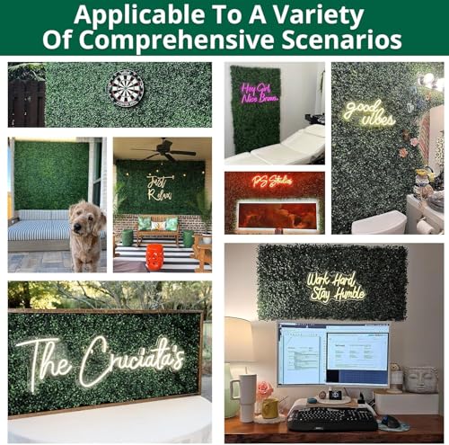 12 Pack 24"x16" Artificial Grass Wall Panels 2'' Height Boxwood Privacy Hedge Screen, UV Protected Indoor Outdoor Garden Wedding Party Backdrop Decor, 32 SQ FT Greenery Fence Panels, 100 Zip tie - size: 16inch x 24inch