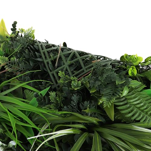3rd Street Inn Artificial Greenery Wall Panels for Privacy - 12-Pack - color: Spider Fern Mix