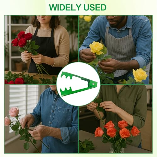 Rose Thorn Stripper Tool Thorn Remover for Roses Durable Iron Floral Stem for Removing Thorns and Leave Flower Stem Cutter - style: 1 PCS