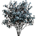 Mandy's 6 Bundles Artificial Dusty Blue Baby’s Breath Flowers | 18.5 Inch Silk Gypsophila European Style Modern Home Decor Centerpiece Neutral Wedding Flower Arrangements - color: Dusty Blue