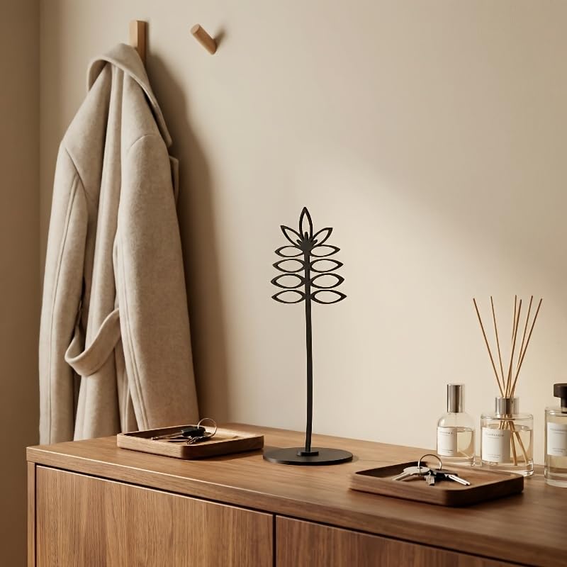 4 Pack Minimalist Floral Decorative Pieces with Stands—Perfect for Entryway and Desk Arrangements, Table Decor, and Creating a Cozy Atmosphere in Your Home