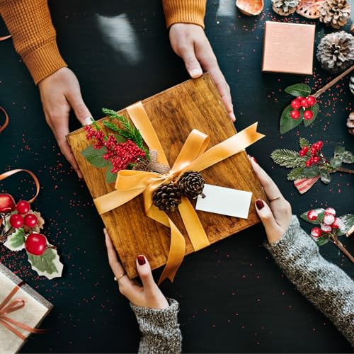Crafare 15 Pack Small Christmas Picks Assorted Size Red Berry Picks Stems with Pinecones for Christmas Holiday Floral Arrangement Winter Holiday Season Decoration - size: 5in-9in berry stem picks