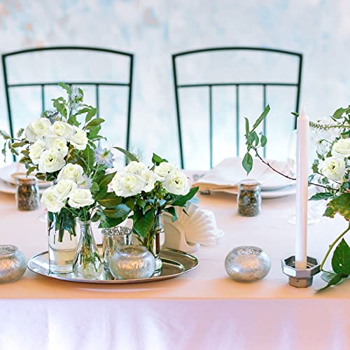 Yinsun 50pcs Mini Rose Artificial Flower Heads, 1.57” Real Looking Silk Rose for DIY Wedding Bouquets Bridal Shower Baby Shower Party Decoration (Ivory) - color: Ivory, size: 1.57 Inch