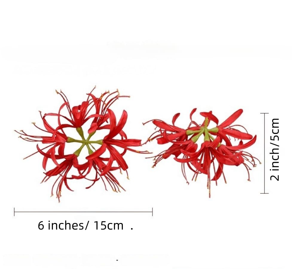 Silk Spider Plant Fake Flowers Heads,Artificial Flowers Spider Silk Flowers for Crafts,Fake Flowers Bulk,Artificial Flowers for Cake Decoration Wedding Party Birthday Home Décor (3, Multicolor) - color: Multi Color