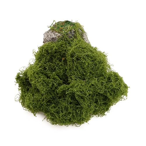 Dark Green Simulated Moss, Artificial bryophytes, Suitable for Moss Decoration, Green Craft, DIY Gardening Art, Garden Christmas and Easter Decoration(2.1OZ) - color: Dark Green
