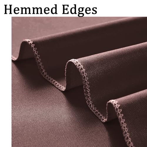 10x8 ft Wrinkle Free Brown Backdrop Curtain for Parties, Thick Polyester Photo Backdrop Drapes 2 Panels for Wedding Birthday Party Photography Background Baby Shower - color: Brown, size: 10ftx8ft