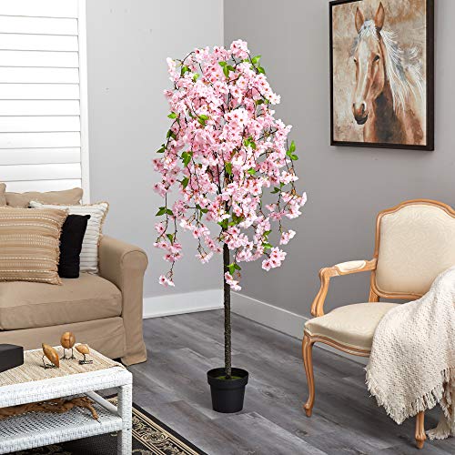 Nearly Natural 5ft. Cherry Blossom Artificial Tree