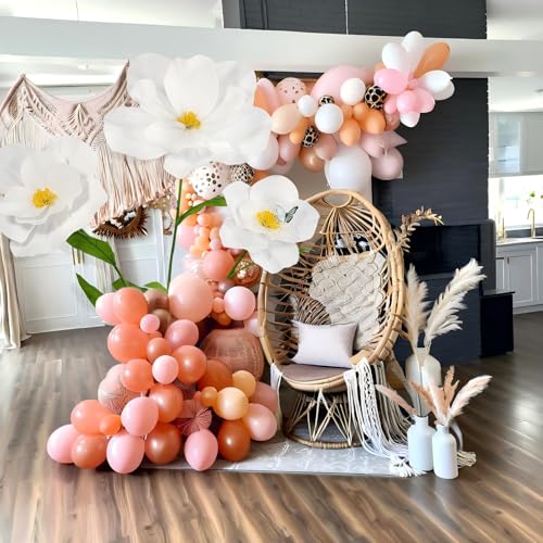 5.8 Ft Giant Artificial Flowers for Decoration,Large EVA Flower Decor,Wedding Arrangements, Birthday Party Banquet Background,Hotel,Office,Window Display(White) - color: White