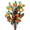 COHEALI Simulation Pomegranate Flower 5Pcs Artificial Rosehip Berries Floral Christmas Floral Picks Sprays Floral Arrangement