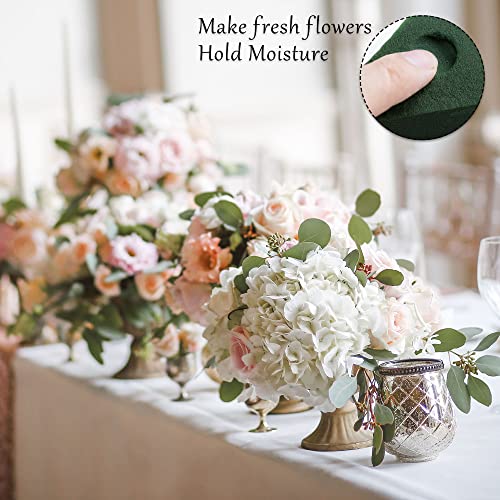 6 Packs Round Floral Foam Blocks，3'' Large Dry Floral Foam for Artificial Flowers,Flower Foam Blocks for Wedding Aisle Flowers Party Decoration - size: 3''