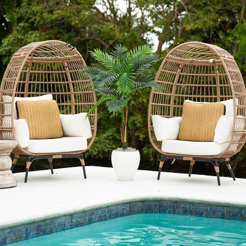 Nearly Natural 4ft UV Resistant Artificial Double Robellini Palm Tree - Indoor/Outdoor