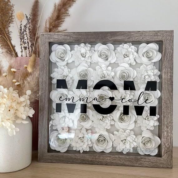 Mverse 18 Pcs Small Paper Flowers for Crafts, Paper Rose for Graduation Cap, Shadow Box Decoration, Party Table Confetti Décor (White) - color: 04- Snowy