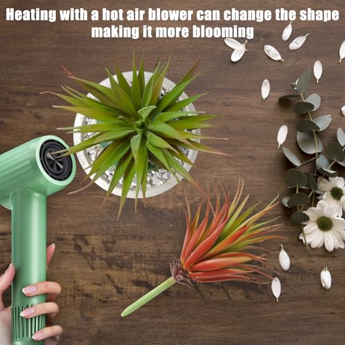 2PCS Artificial Succulents Plants Faux Succulents Unpotted Realistic Artificial Faux Succulent Yucca Vera Greenhouse small artificial succulents for DIY Home Garden Decoration Office(Autumn Green)