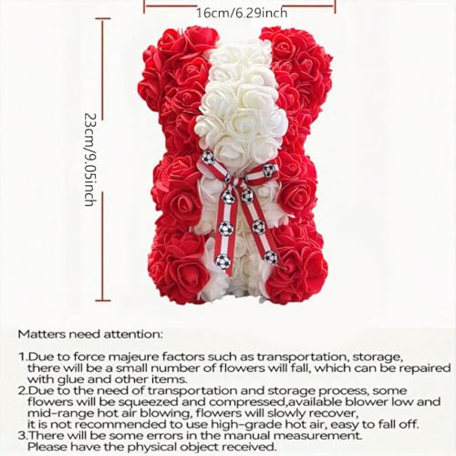 Canada LED Artificial Rose Flower Bear, Valentine's Mother's Day, Christmas, Birthday,Thanksgiving Party Anniversary Girl Friend Wife Light Strips and Greeting Cards(CA) - color: Ca