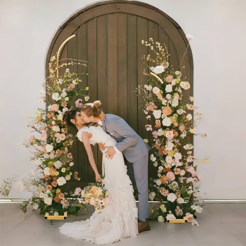 Metal Balloon Arch Stand, Set of 2 Wedding Arch Stand Flower Arch Backdrop Floral Wedding Arches for Ceremony Decorations