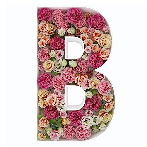 2FT Letter B Mosaic Balloon Frame Letter DIY Fillable Letters Kit for Birthday Party Wedding Backdrop Decor - color: Letter B, size: 2FT