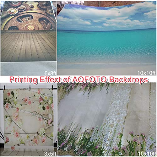 AOFOTO 8x8ft Beautiful Spring Blossom Flower Photography Backdrop Garden Landscape Background Outdoor Vintage Park Manor Scenery Wedding Photo Studio Props Woman Lady Girl Artistic Portrait Wallpaper - size: 8x8ft