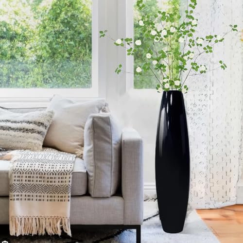 3 Pcs Artificial Greenery Stems Plants with White Roses Flowers 29.5" Faux Branches for Vase Filler Fake Ficus Twig Plants for Home Office Party Wedding Shop Spring Summer Fall Decoration