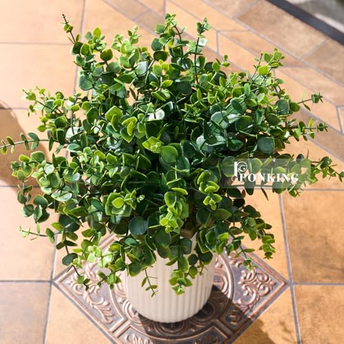 Eucalyptus Stems Artificial Eucalyptus Leaves Branches 12 Bundles Greenery Fake Plants for Home Office Flowers Bouquet Centerpiece Wedding Decoration, Christmas Decor, DIY Gift Box Embellishment - color: A Green Eucalyptus Leaves 12pcs