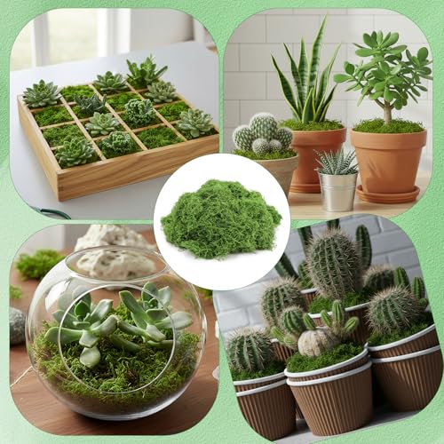 Fake Moss for Crafts 39" x 39" Faux Moss Mat with Base Fabric for Plants and100g Decorative Artificial Moss Green Faux Grass for Planters Crafts DIY Fairy Garden(Dark Green) - color: Dark Green