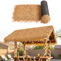 XLX TURF Artificial Thatch Roof for Tiki Bar Hawaiian Beach Party Decorations - Fireproof Wild Mexican Style Artificial Hay Straw Roll Crafts Garden Fence Patio - 20' x 15.74" Duck Blind Grass - size: 15.74" x 20'