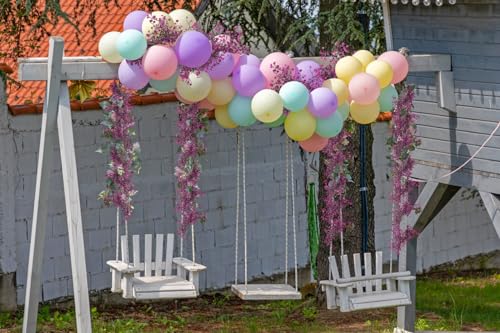 RECUTMS Faux Vines Garland Artificial Hanging Plant Greenery Fake Ferns Leaves Ivy Garland 2Pcs 5.6Ft for Summer Spring Home Indoor Outdoor Wedding Farmhouse Graduation Party Garden Decor(Fuchsia) - color: Fuchsia-garland