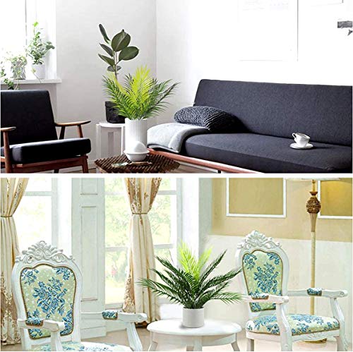 PASYOU Artificial Palm Tree 1Pack, Fake Plants Plastic Greenery Tropical Shrubs Faux Leaves for Home Indoor Outdoor Decor Garden DIY Basket Planter Filler Wedding Party Decoration Ornaments - color: Palm Tree- 1 Pcs