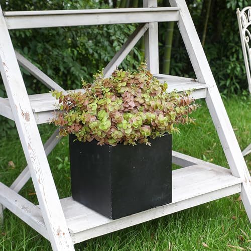 alyptus Artificial Fall Leaves Plant – 8PCS Outdoor Fake Greenery Boxwood Shrubs UV Resistant Fake Plants for Porch, Patio, Thanksgiving or Autumn Home Decor - Fall Leaves - color: Fall Leaves