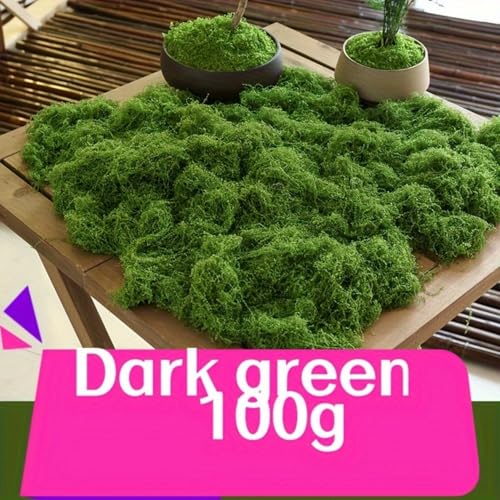 100g Dark Cyan Artificial Green Moss Lawn Plant Landscape - color: Blue1