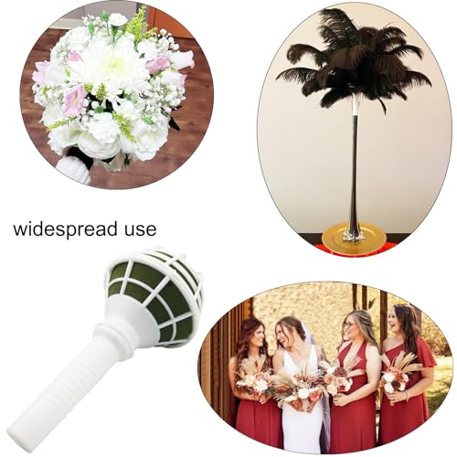 Etetevntt 6 PCS Bouquet Holders Foam Floral Handle Handle Bouquet Holder for DIY Wedding Foam Bouquet Handle Flower Arrangement Wedding Bouquet Supplies