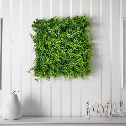 Nearly Natural 20in. x 20in. Lush Mediterranean Artificial Fern Wall Panel UV Resistant (Indoor/Outdoor)