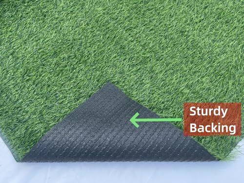 Artificial Grass Rug 4 ft x 10 ft, Synthetic Fake Grass Turf Mat for Indoor Outdoor Garden Home Decor, 0.8" Pile Height - size: 4 ft x 10 ft